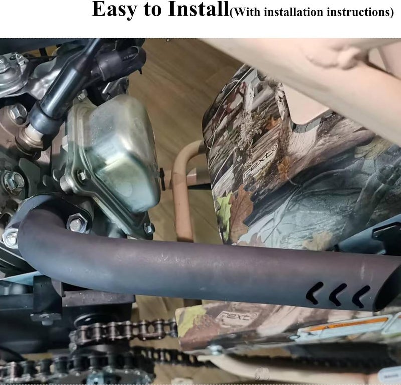Chikia CT200U Header Exhaust Pipe Kit Straight Replacement for KT196 Coleman CT200U BT200X CT200U-EX Mini Bike 196cc Predator 224cc 212cc Baja Warrior Massimo MB200 Go Kart 6.5 hp GX160 GX200 - Image 4